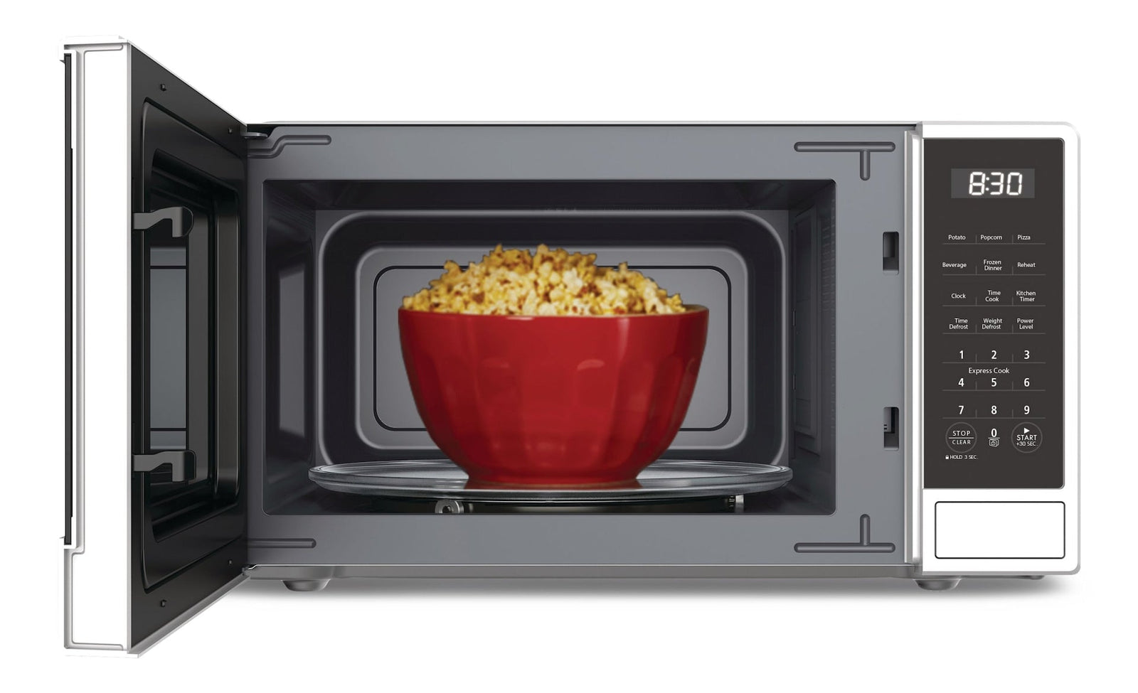 Matte Microwave, White, 1.1-cu-ft U3Q4 - product image 3