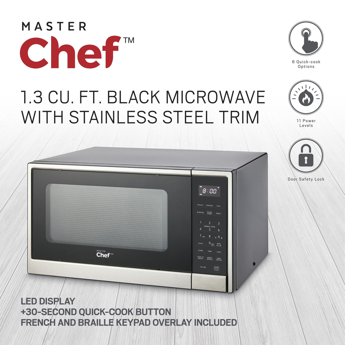 Microwave, Stainless Steel, 1.3-cu-ft I3B3 - product image 4