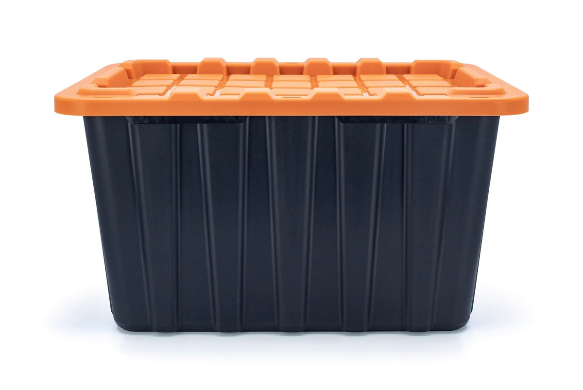 102-L Heavy-Duty Orange/Black Storage Tote G4H4 - product image 3