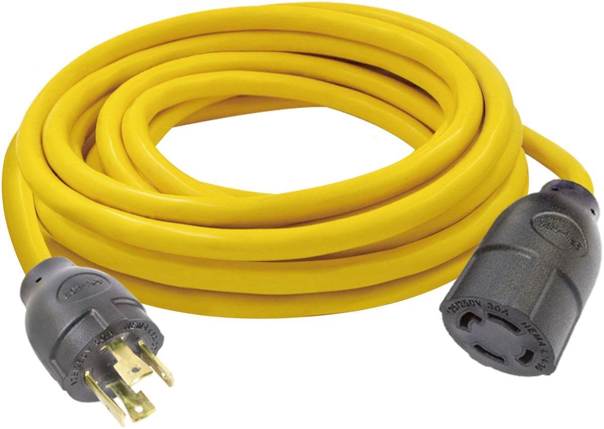 10AWG, 30A L14-30 Twist Lock Generator Extension Cord, 25-ft J8B4 - product image 2