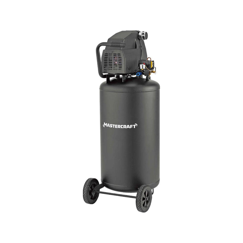 26-Gallon Oil-Free Portable Vertical Air Compressor, Matte Black, 135 PSI, 1.8HP D8N5