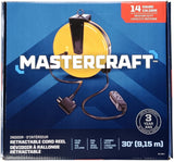 30-ft 16/3 Retractactabe Extension Cord Reel with 3 Grounded Outlets X0J2 - product image 2