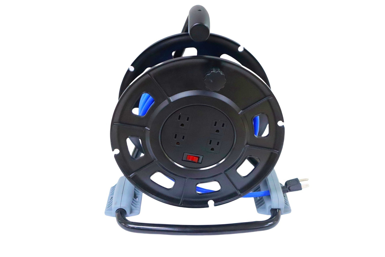 50-ft 14-Gauge Black Cord Reel with Stand U7M4 - product image 1