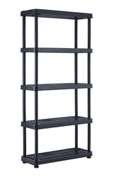 Adjustable 5-Shelf Resin/ Plastic Storage Rack/ Shelving Unit, 36 x 14 x 72-in Z5O7 - product image 1