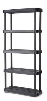 Adjustable 5-Shelf Resin/ Plastic Storage Rack/ Shelving Unit, 36 x 14 x 72-in Z5O7 - product image 2