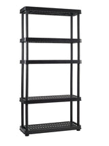 Adjustable 5-Shelf Resin/ Plastic Storage Rack/ Shelving Unit, 36 x 14 x 72-in Z5O7 - product image 3