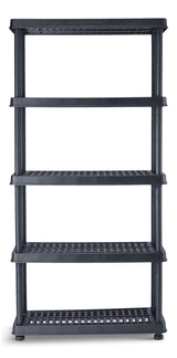 Adjustable 5-Shelf Resin/Plastic Storage Rack/Shelving Unit, 36 x 18 x 72-in L6K9 - product image 1