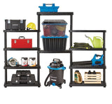 Adjustable 5-Shelf Resin/Plastic Storage Rack/Shelving Unit, 36 x 18 x 72-in L6K9 - product image 3
