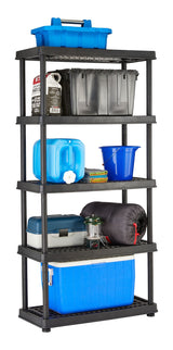 Adjustable 5-Shelf Resin/Plastic Storage Rack/Shelving Unit, 36 x 18 x 72-in L6K9 - product image 6