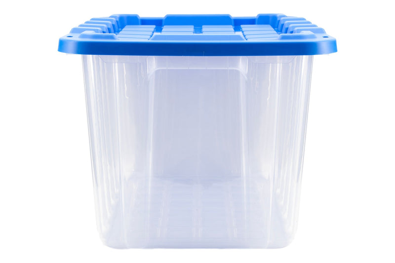 Clear Heavy-Duty Storage Tote with Snap-Lock Lid, 102-L C1A3