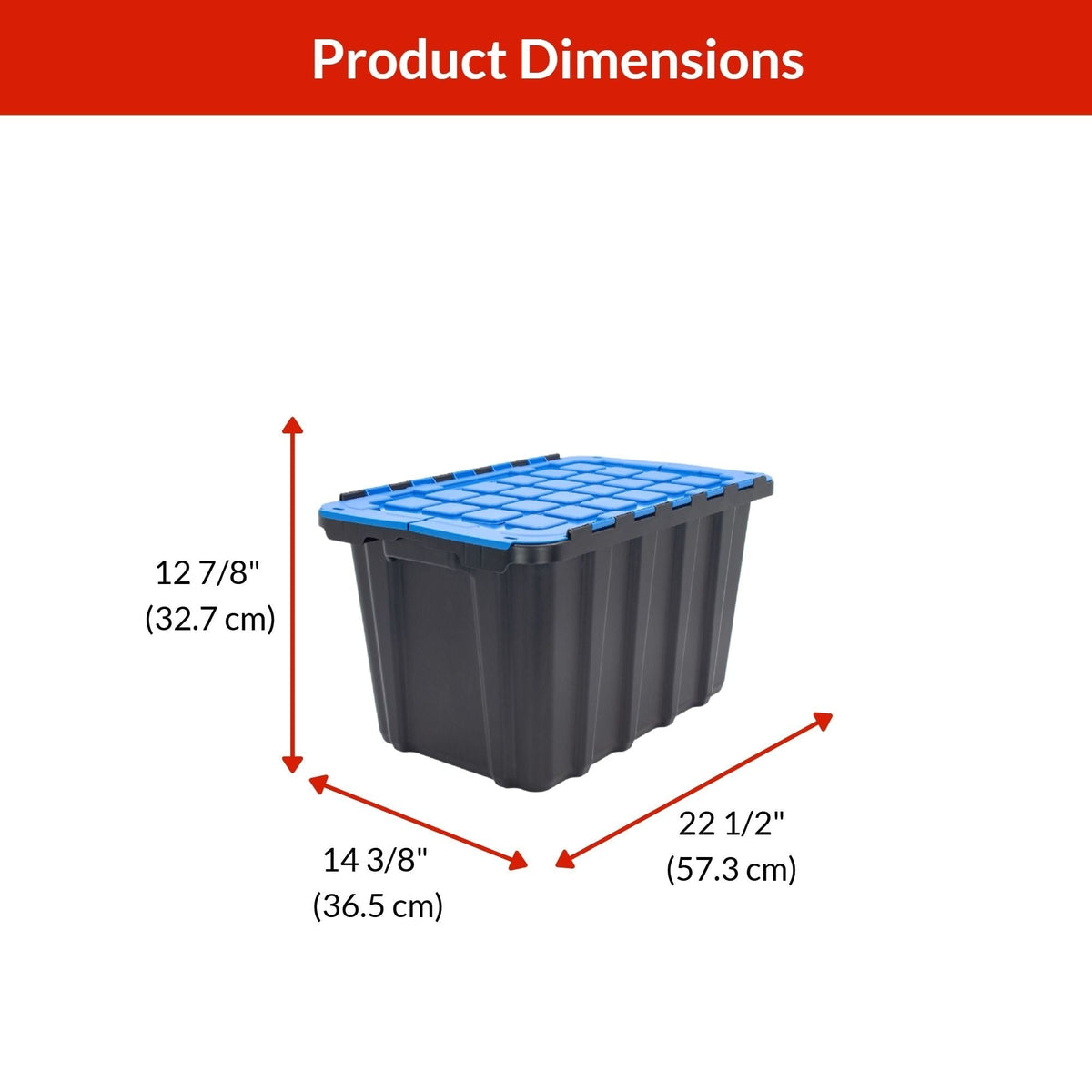 Heavy-Duty Polypropylene Flip Top Tote, 45-L M9Y6 - product image 7