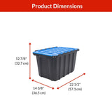Heavy-Duty Polypropylene Flip Top Tote, 45-L H4K5 - product image 7