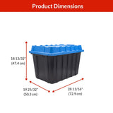 Heavy-Duty Polypropylene Tote with Domed Lid, 120-L A8S7 - product image 7