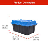 Heavy-Duty Polypropylene Tote with Domed Lid, 88-L M3V9 - product image 7