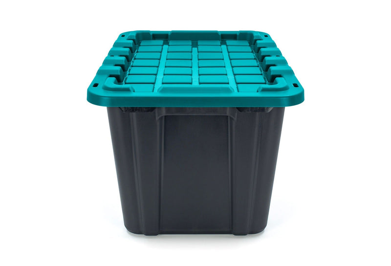 Heavy-Duty Storage Tote, 102-L, Teal S9U3