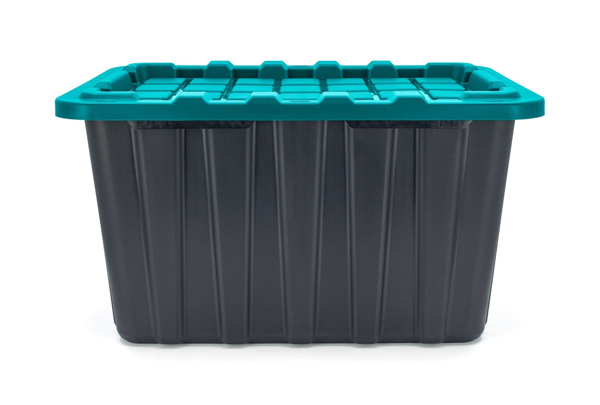 Heavy-Duty Storage Tote, 102-L, Teal V8K0 - product image 2