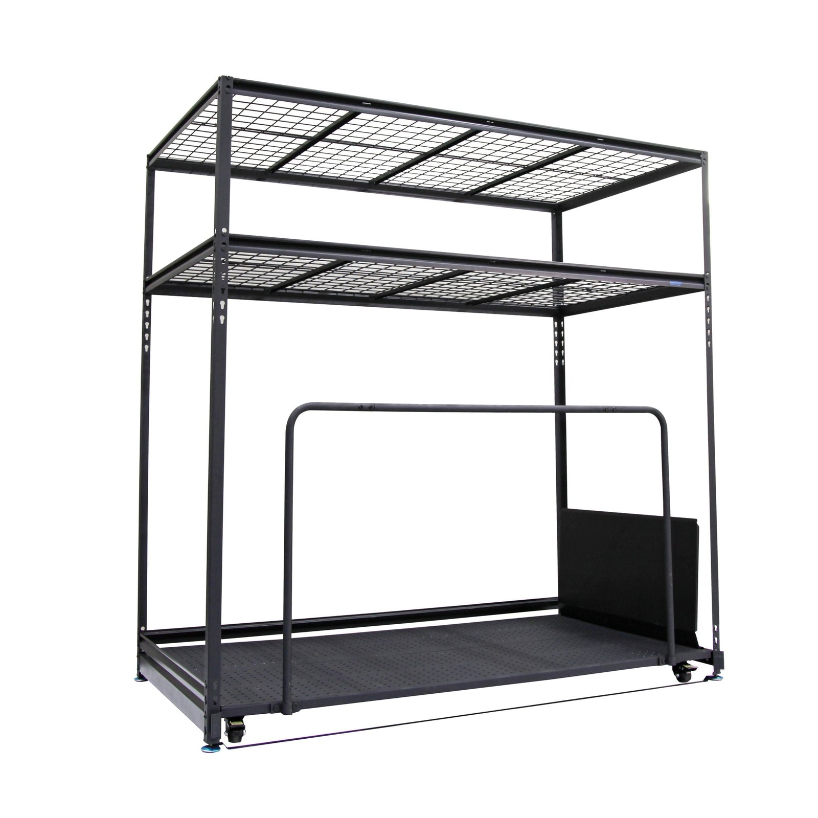 Seasonal Storage Rack with Rolling Platform Cart, Black, 65.5-in x 35.5-in x 68-in P2D0 - product image 1