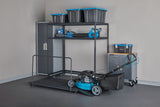 Seasonal Storage Rack with Rolling Platform Cart, Black, 65.5-in x 35.5-in x 68-in L1J3 - product image 8
