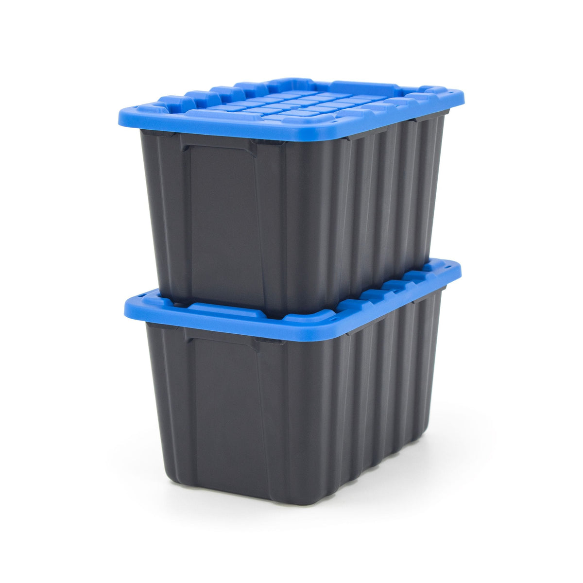 Tiny Heavy Duty Stackable Storage Tote with Lid, Black D7W0 - product image 4