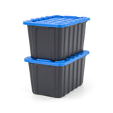 Tiny Heavy Duty Stackable Storage Tote with Lid, Black D7W0 - product image 5
