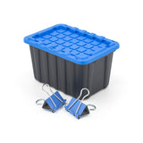 Tiny Heavy Duty Stackable Storage Tote with Lid, Black D7W0 - product image 6