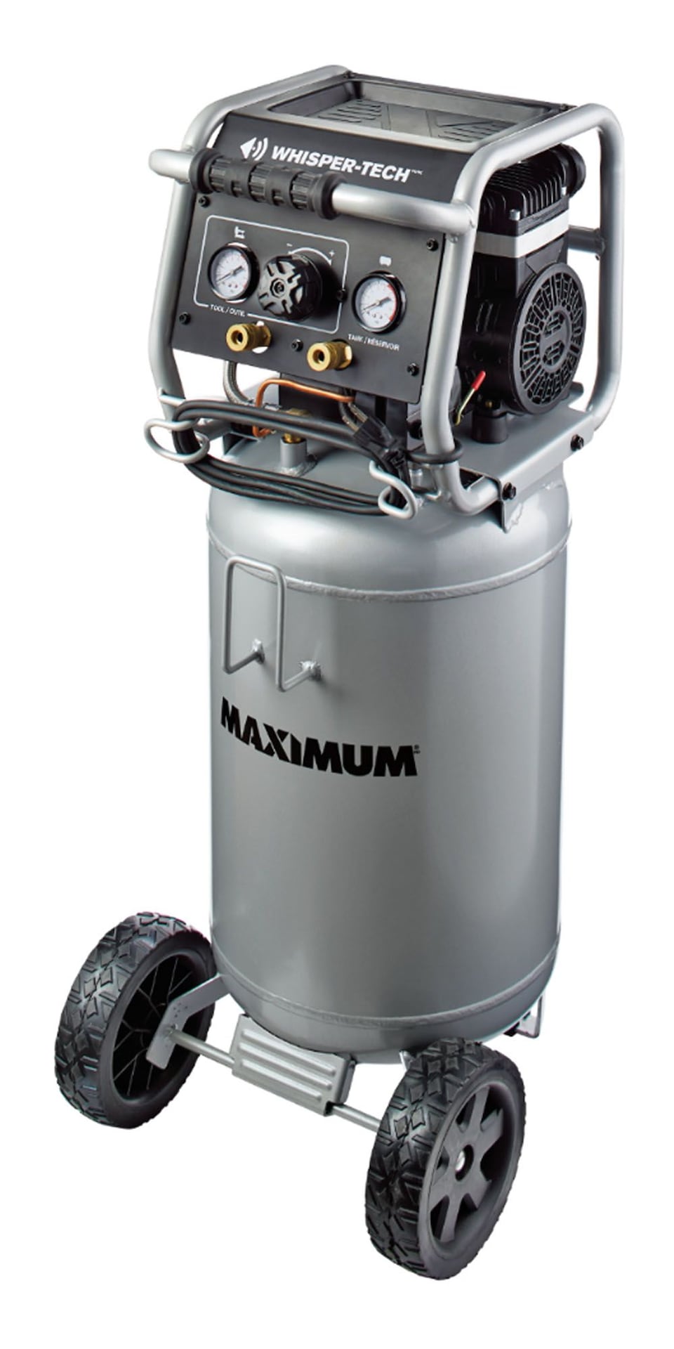 15-Gallon Oil-Free Quiet Portable Vertical Air Compressor with Top Tray B4N2 - product image 4