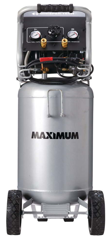 15-Gallon Oil-Free Quiet Portable Vertical Air Compressor with Top Tray B4N2 - product image 5