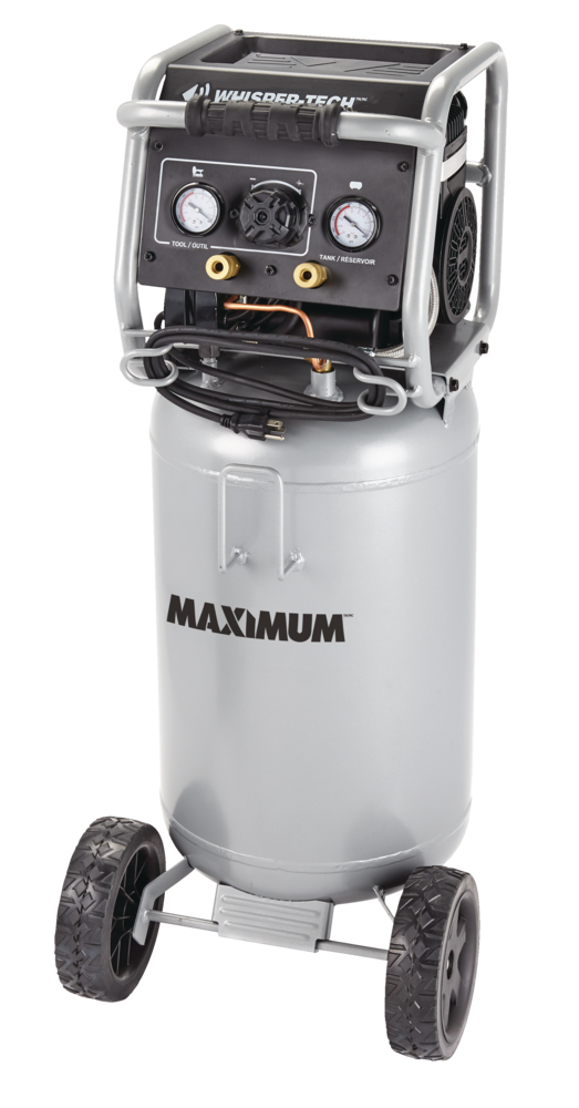 15-Gallon Oil-Free Quiet Portable Vertical Air Compressor with Top Tray B4N2 - product image 7