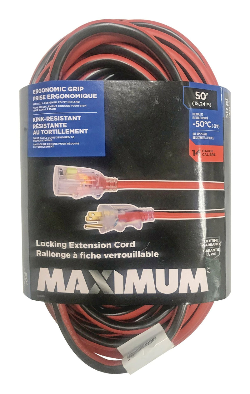 Outdoor Extension Cord with Power Indicator Light, 50-ft F8D6