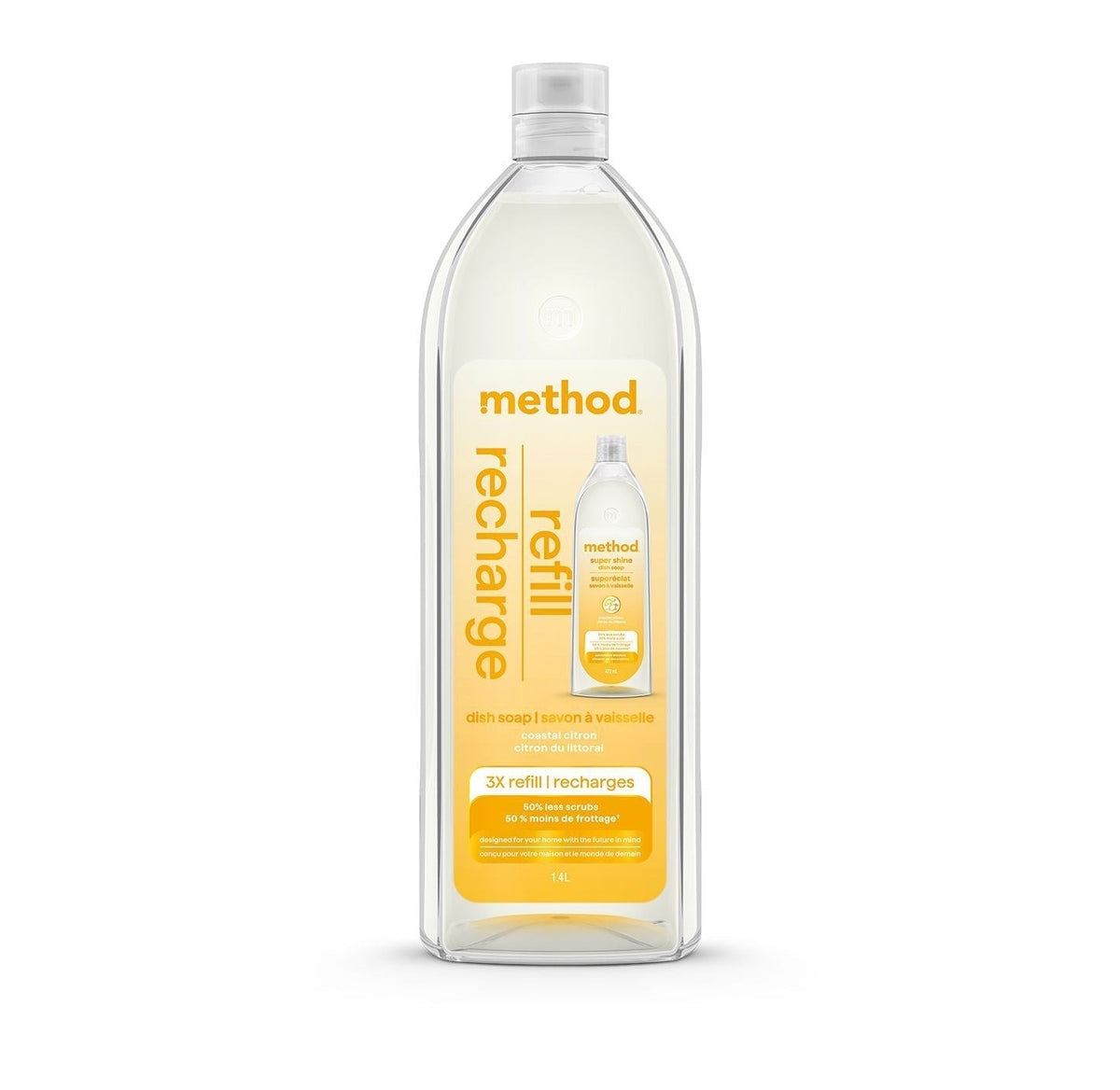 Super Shine Liquid Gel Dish Soap 3x Refill, Various Scents, 1.4-L M5Y9 - product image 1