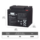 Battery 12-Volt 50 Ah SLA Battery V3R4 - product image 1