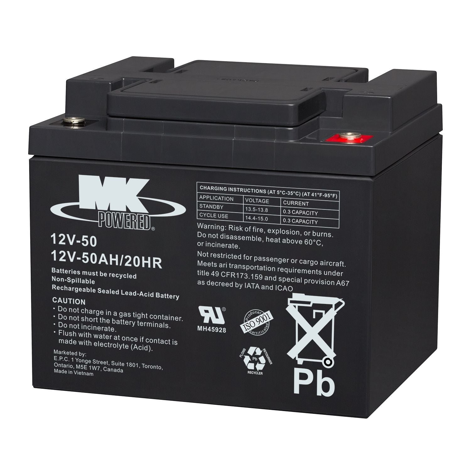 Battery 12-Volt 50 Ah SLA Battery V3R4 - product image 2