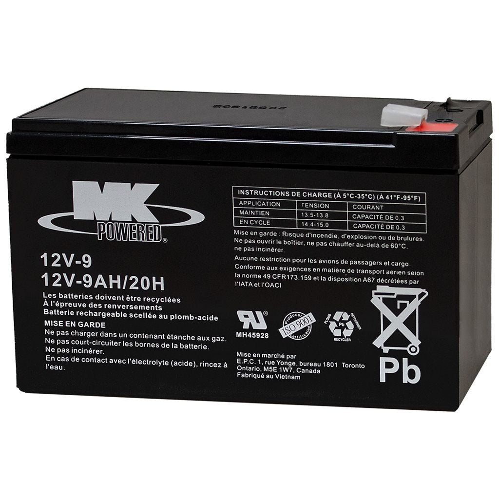 Battery 12-Volt 9 Ah SLA Battery, F2 Terminal V5O7 - product image 2