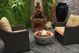 Nantucket Round Propane-Fueled Fire Bowl with Lava Rock & Canvas Cover, 40,000 BTUs, 14-in J9L3 - product image 3