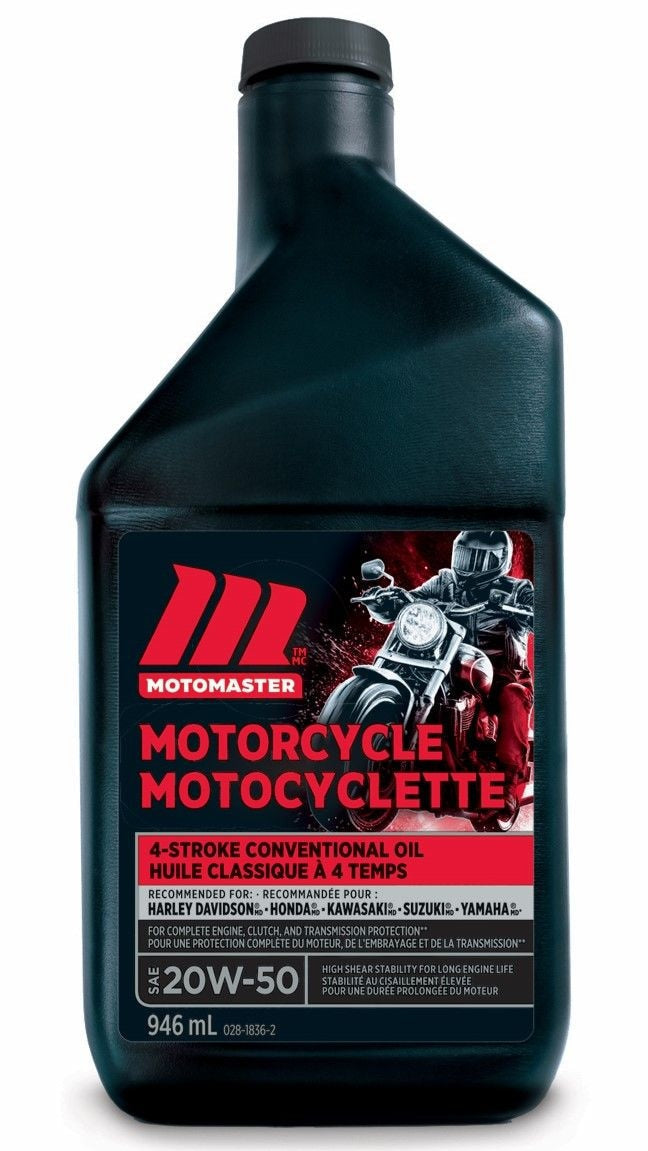4-Stroke Motorcycle Oil SAE, 946-mL U7U7