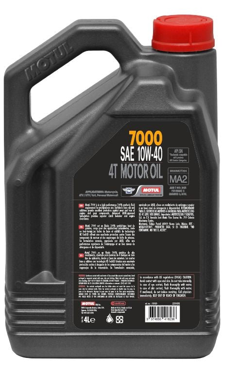 4L 7000 4-Cycle 10W40 Motorcycle Oil K6C7 - product image 2