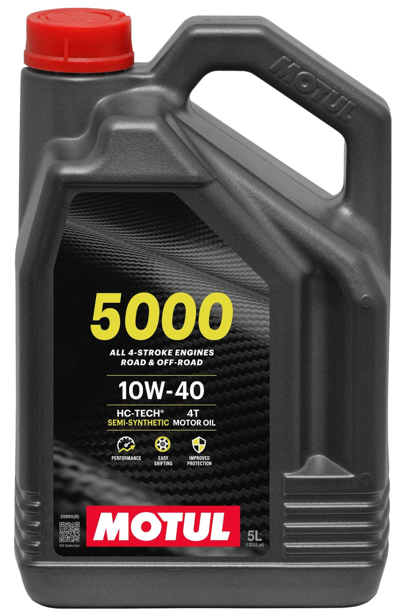 5000 4-Stroke Semi-Synthetic 10W40 Motor Oil, 5-L Y9A5
