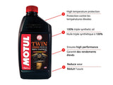 Twin Synthetic Motorcycle Motor Oil 20W50, 946-mL T0J7 - product image 2