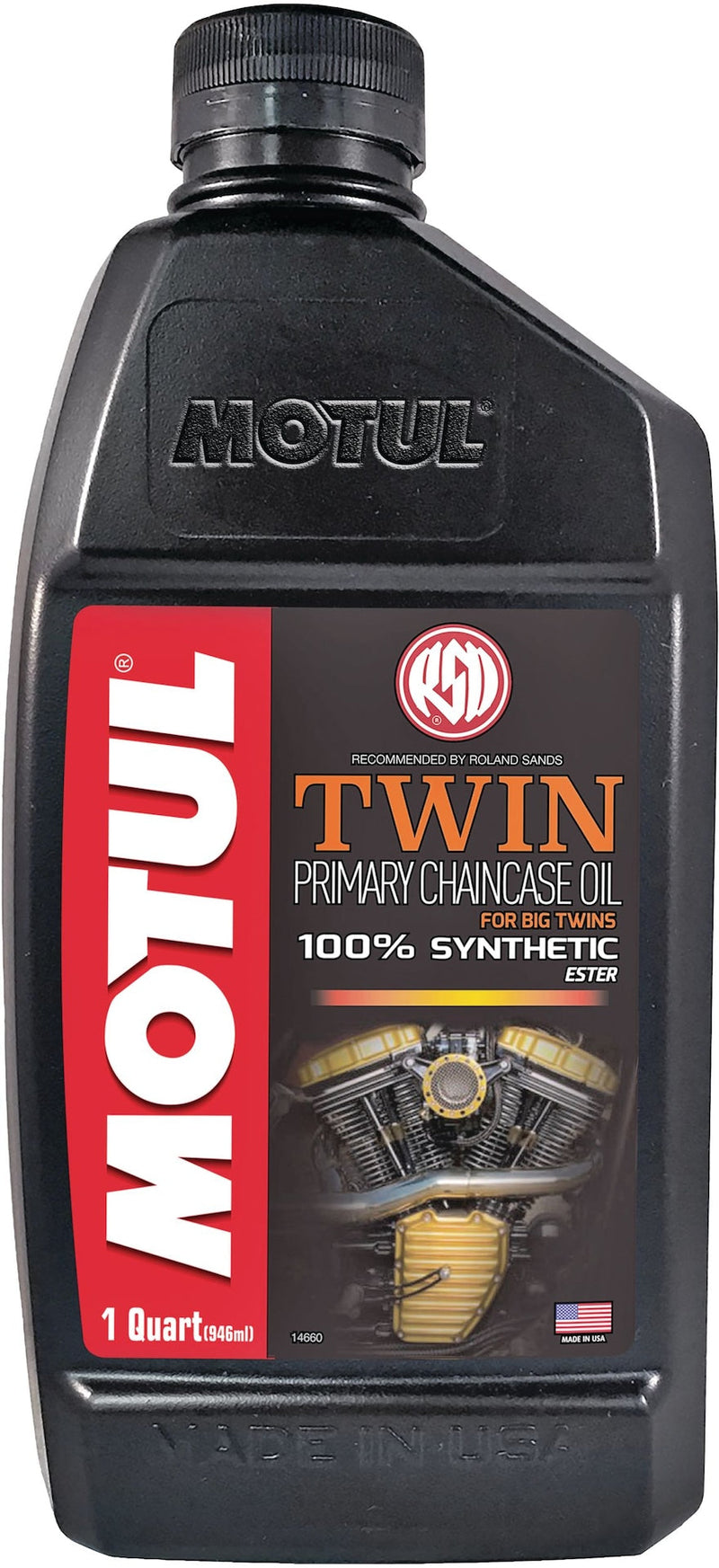 Twin Synthetic Primary Chain Case Motorcycle Oil, 1-L R7V9