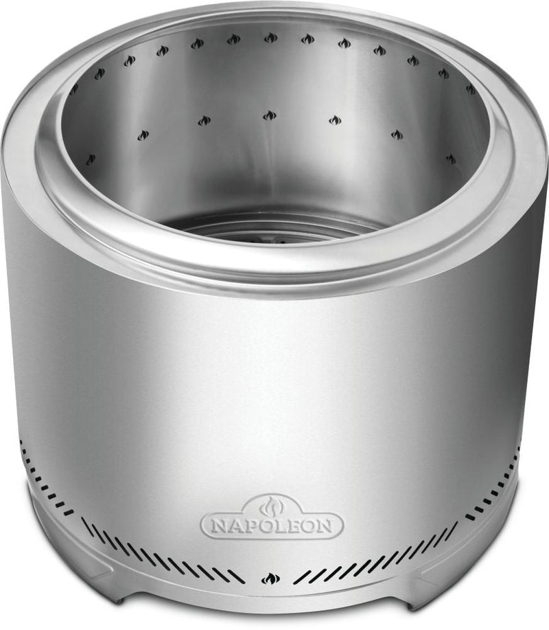 Timberwolf Outdoor Smokeless Multi-Fuel Fire Pit, Stainless Steel, 22-in L6U9