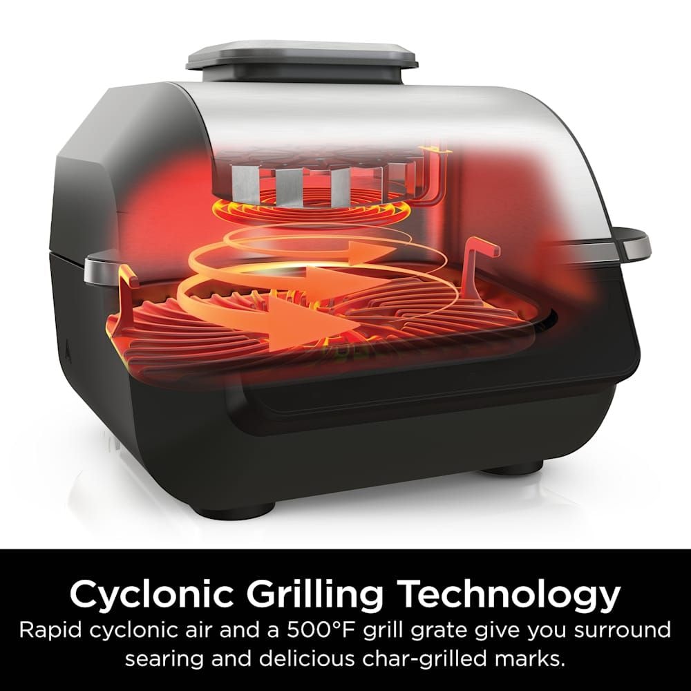6-in-1 indoor Grill and Cyclonic Air Fryer, 4-qt W8D7 - product image 8