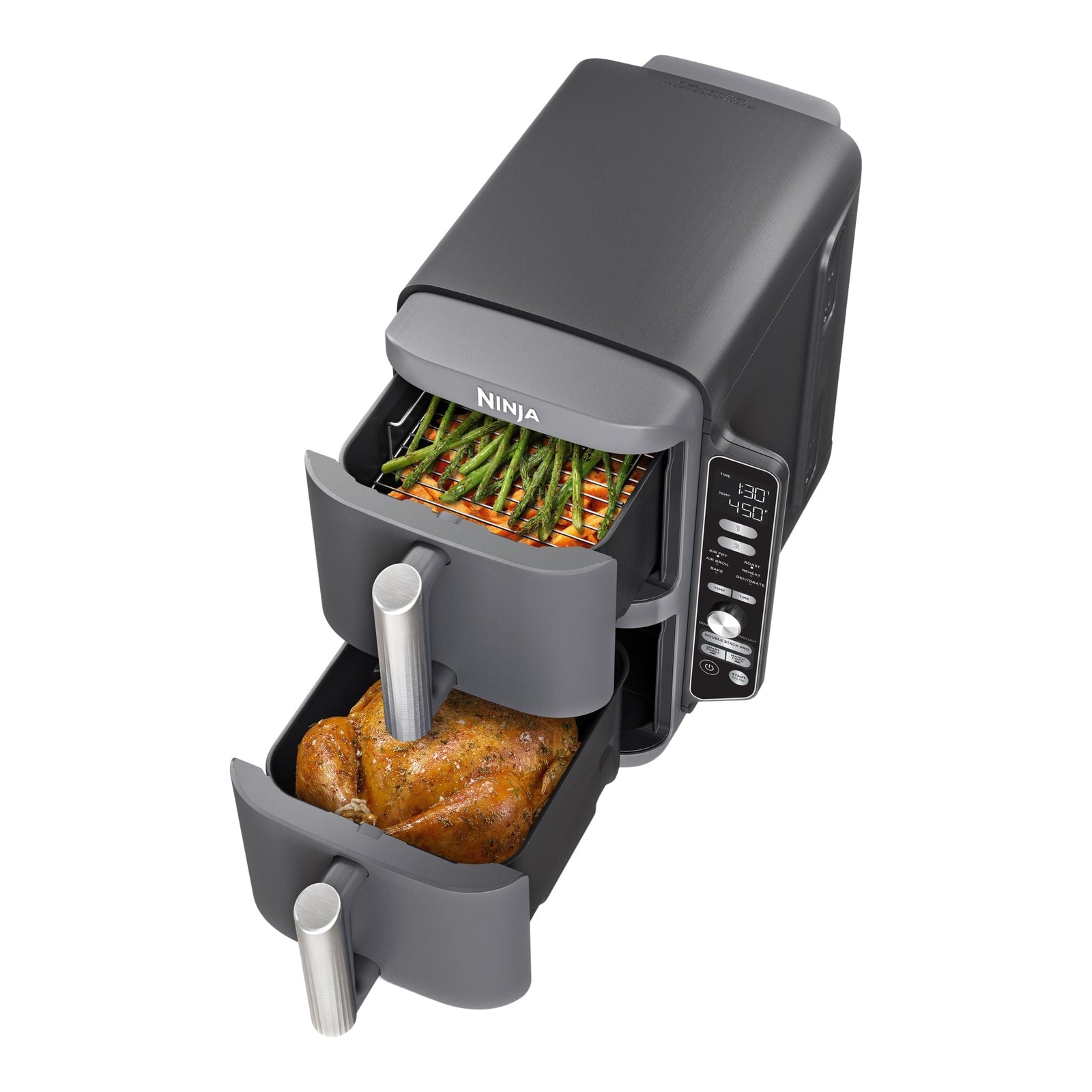 DoubleStack XL Multi-Rack Air Fryer with 2 Baskets & 6 Functions, 10-qt Y1J3 - product image 2