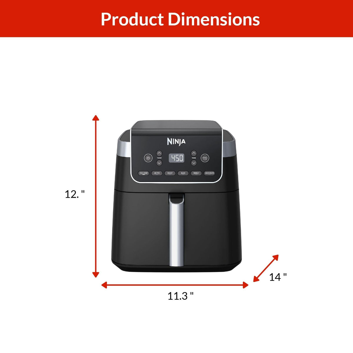 Pro XL 6-in-1 Air Fryer with Non-Stick Basket & Recipe Book, 6.5-qt C8W3 - product image 4