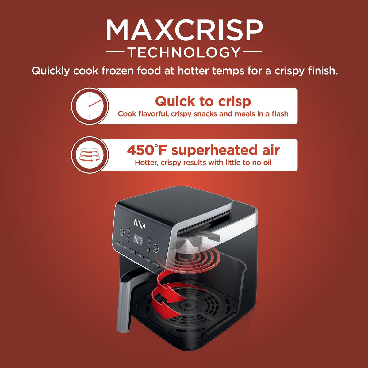 Pro XL 6-in-1 Air Fryer with Non-Stick Basket & Recipe Book, 6.5-qt C8W3 - product image 5