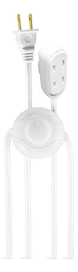 14-ft 7-in 16/2 Indoor Extension Cord, ON/OFF Foot Switch, White T5T5 - product image 1