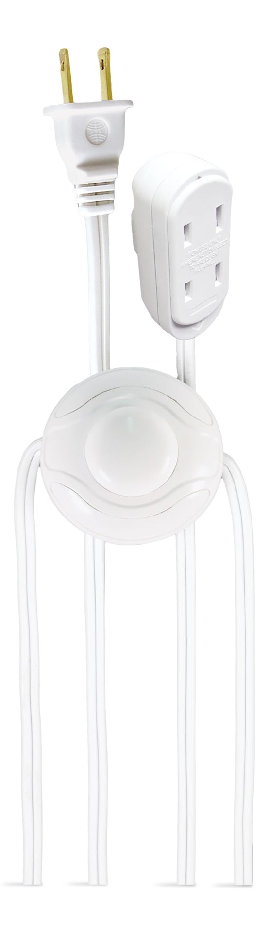 14-ft 7-in 16/2 Indoor Extension Cord, ON/OFF Foot Switch, White T5T5 - product image 1
