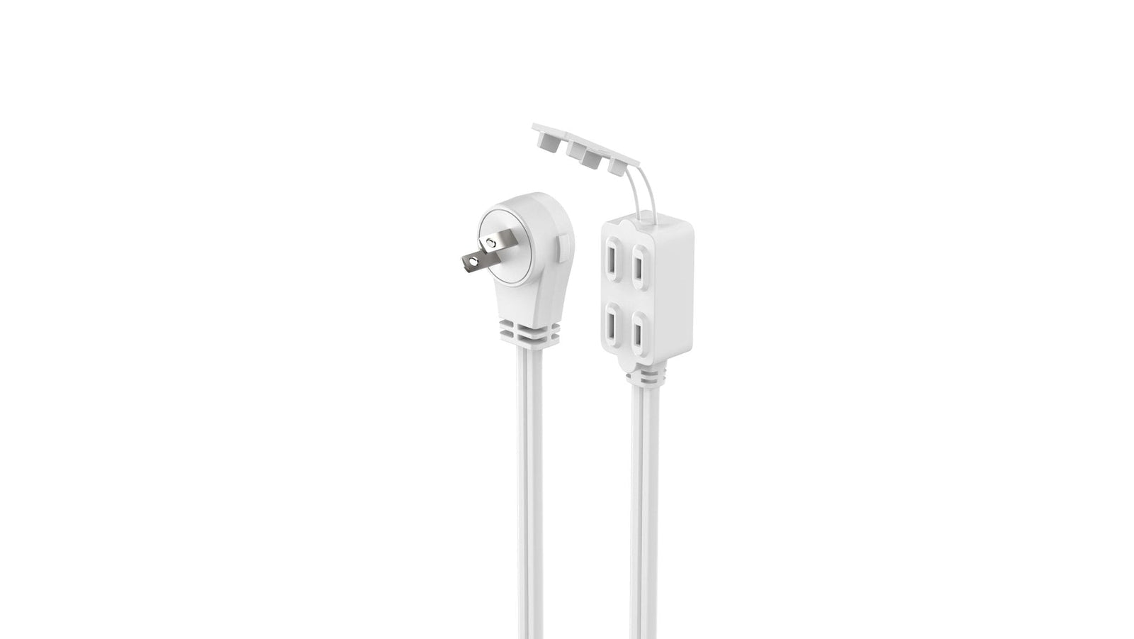 14-ft 9-in 16/2 Indoor Extension Cord, Light-Duty, 3 Outlets, White G7G9 - product image 2