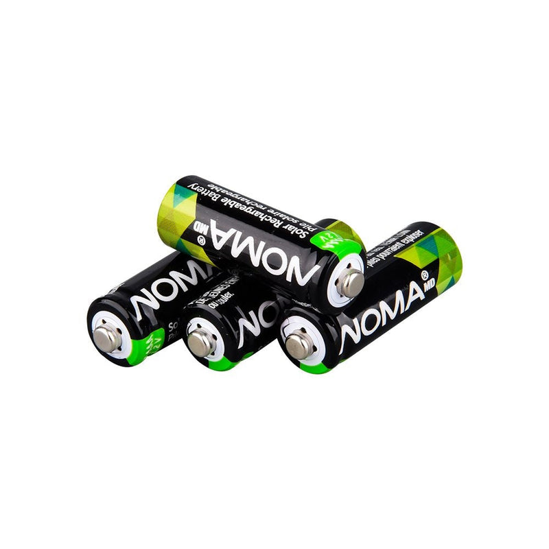 2/3 AAA Ni-MH 200mAh Rechargeable Batteries for Solar Lights, 1.2V, 4-pk S4Y1