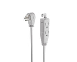 3-ft 3-in 16/3 Indoor Extension Cord with Right Angle Plug, 3 Grounded Outlets, White Q4X2 - product image 2