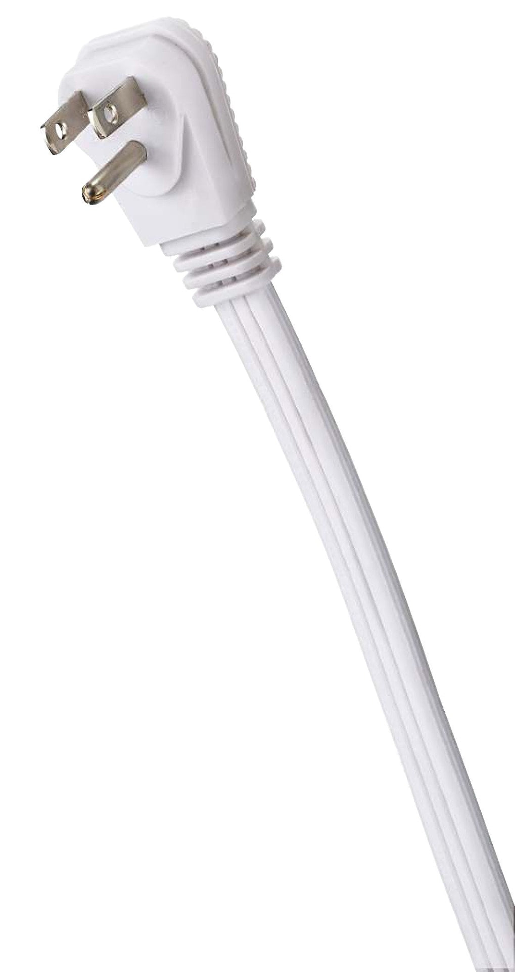 3-ft 3-in 16/3 Indoor Extension Cord with Right Angle Plug, 3 Grounded Outlets, White Q4X2 - product image 6